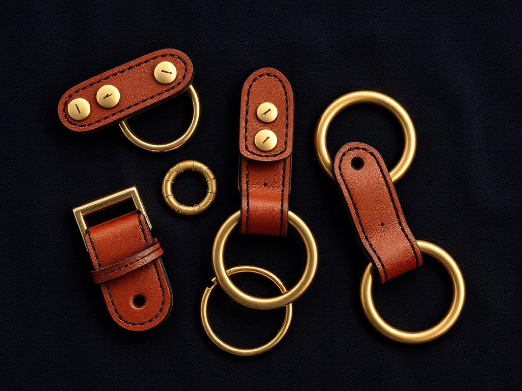 Mors & D-rings laiton brossé